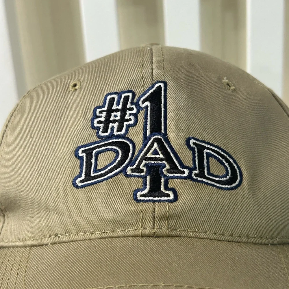 Vintage #1 Dad Adjustable SnapBack Hat Cap - Picture 3 of 8
